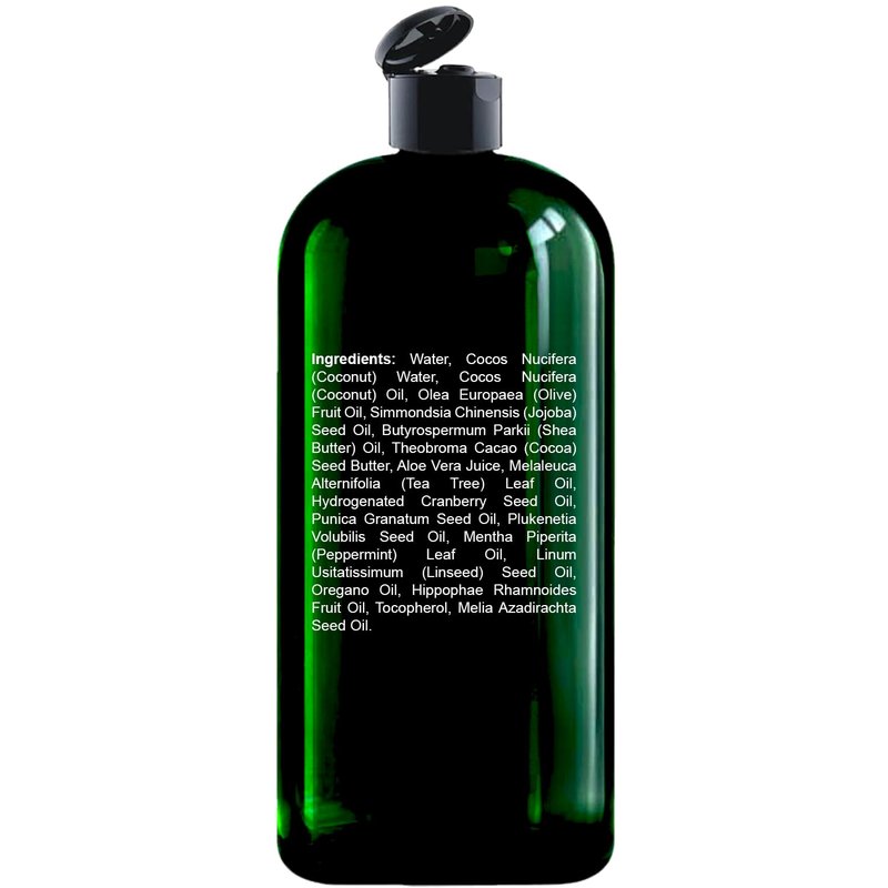 Essentially KateS Tea Tree Body Wash 16.9 fl oz - 100% Natural - Fights Body Odor & Irritation - Helps Athletes Foot, Ringworms, Jock Itch, Acne, & Eczema