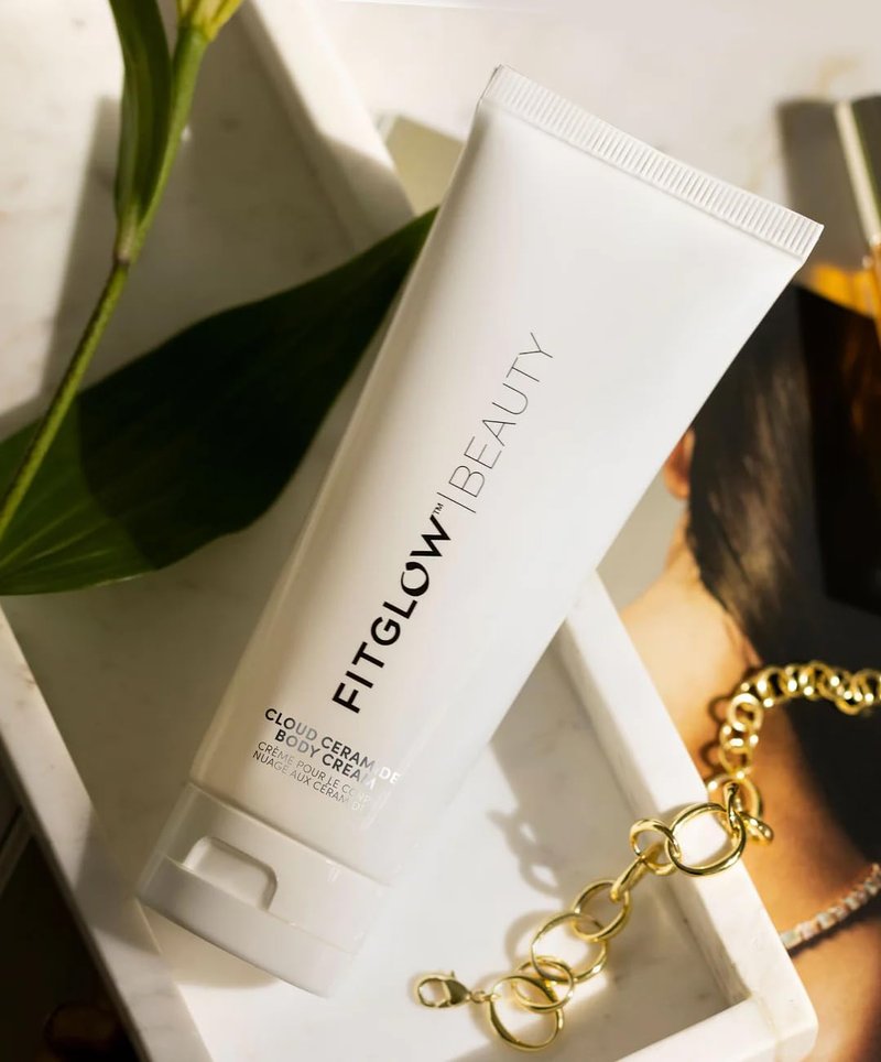 FITGLOW Beauty Cloud Ceramide Body Cream | Ultra-Hydrating Skin Restorer with Ceramides + Hyaluronic Acid | Replenishes Moisture, Plumps & Firms | Lightweight, Fast Absorbing | 200ml / 6.8oz