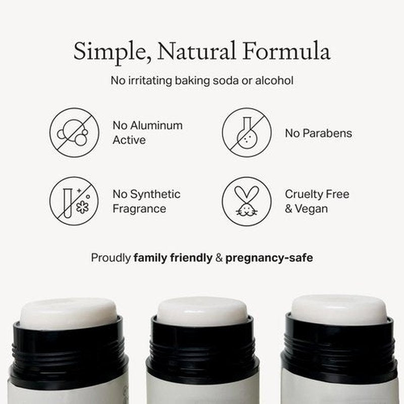 Each & Every All Natural Deodorant for Women & Men - Sensitive Skin, Plant-Based, Baking Soda & Aluminum-Free Deodorant - Clean Long Lasting 24Hr Odor Control - Raspberry & Mandarin Travel Size, 2.5oz