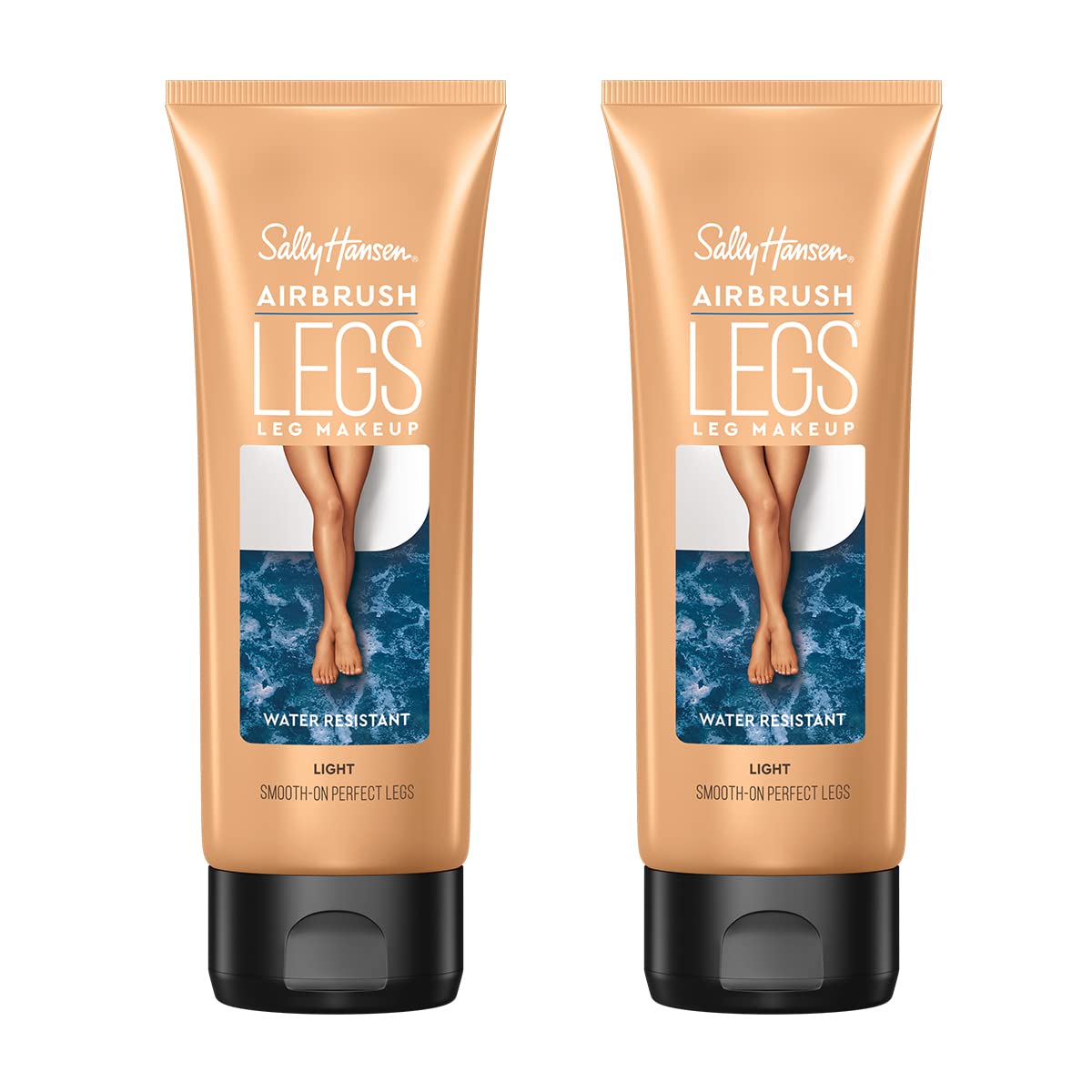 Sally Hansen Airbrush Legs, Leg Makeup Lotion, Deep 4 Oz, Pack of 2