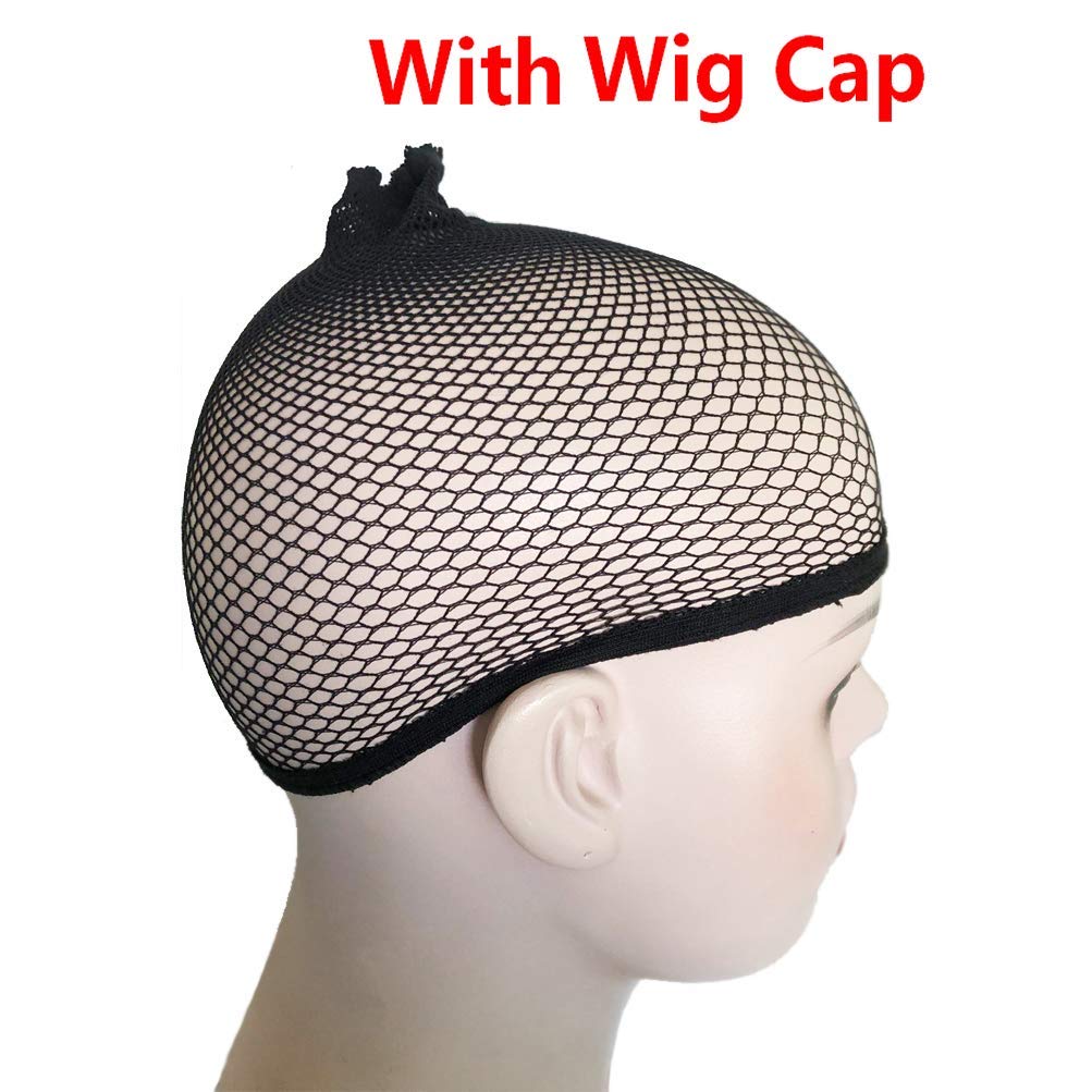 DUDUWIG Kids Red Wig Girls Short Red Wavy Curly Wigs Children Red Wig with Air Bangs Synthetic Cosplay Hair Wig