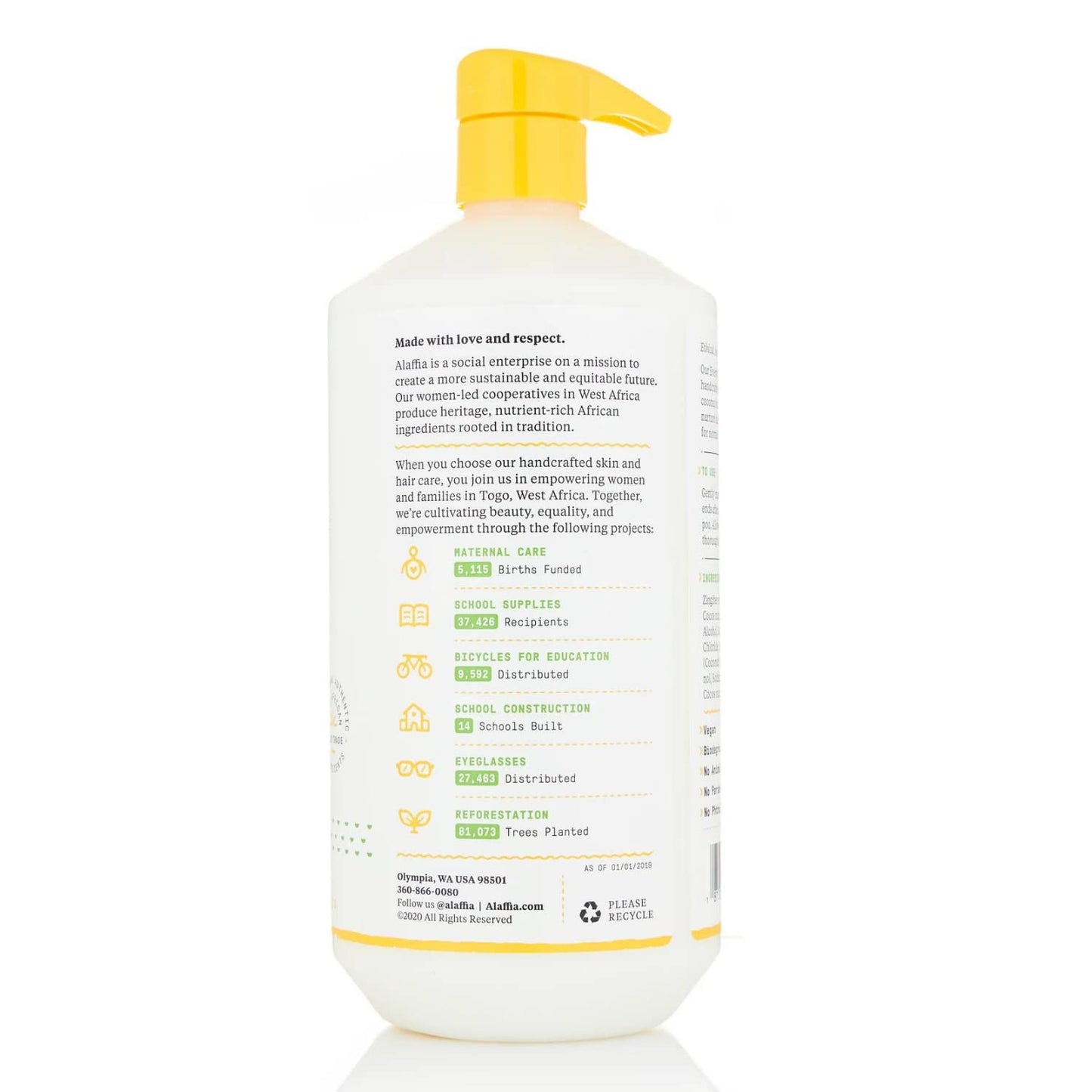 Alaffia EveryDay Coconut Conditioner, Coconut Lime 32 FZ (Pack of 2)