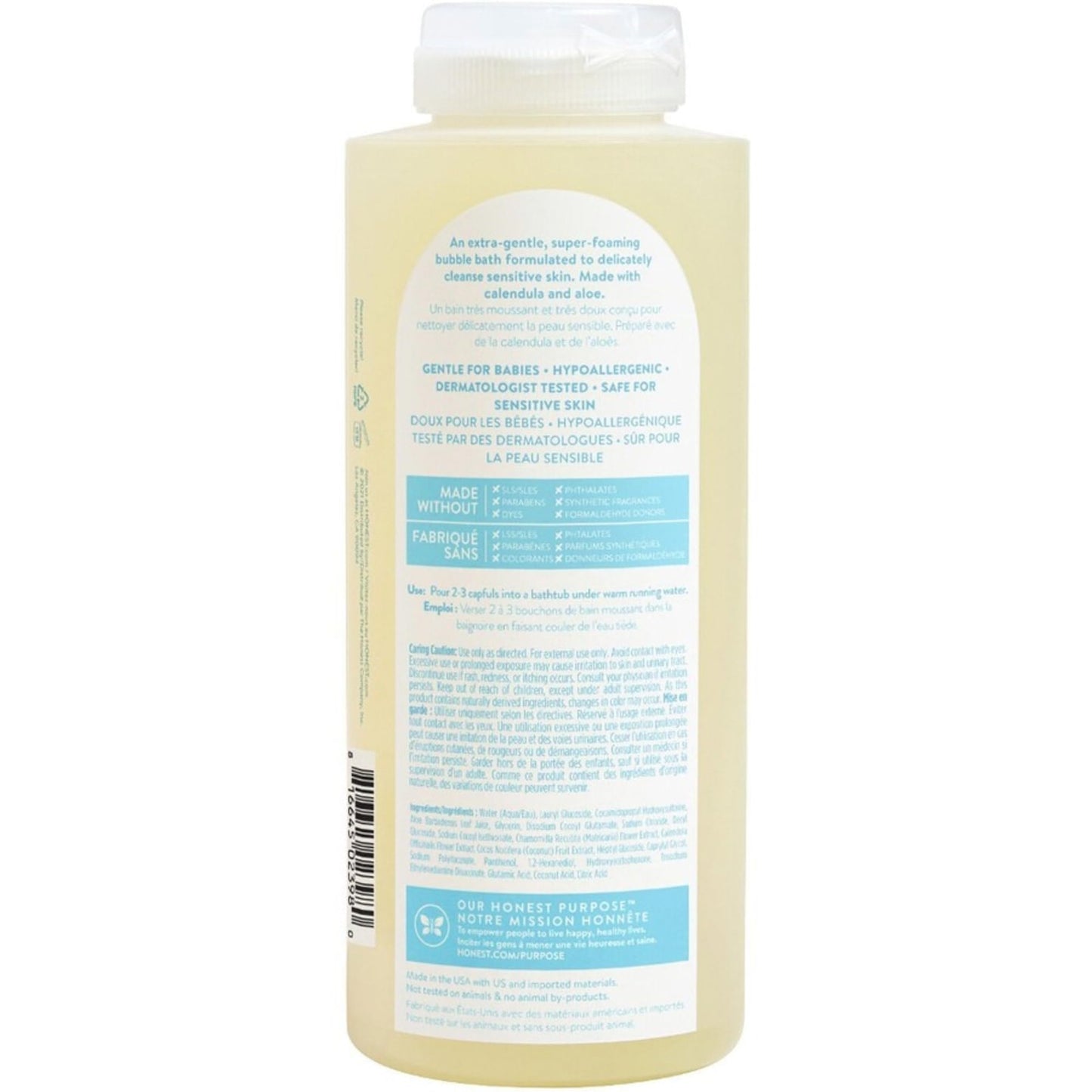 The Honest Company Purely Simple Bubble Bath, Fragrance Free, 12 Fluid Ounce