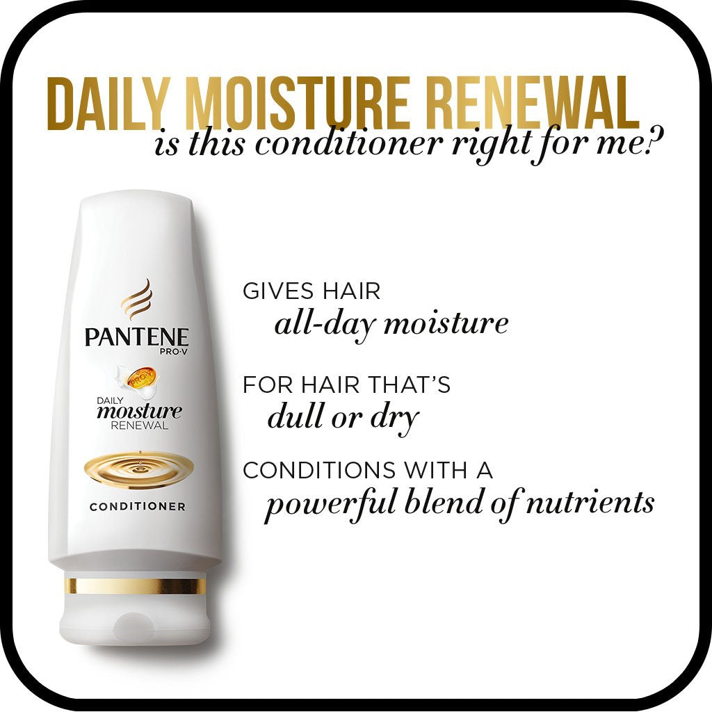 Pantene Pro-V Daily Moisture Renewal 2-in-1 Shampoo and Conditioner, 25.4 Fluid Ounce