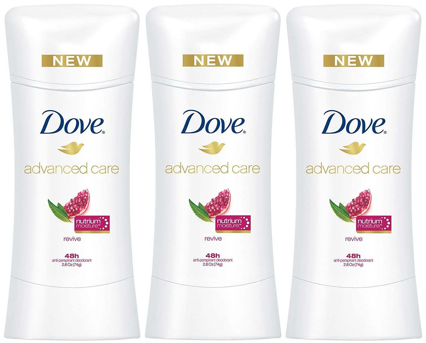 Dove Advanced Care Antiperspirant, Beauty Finish, 2.6 Ounce (Pack of 4)