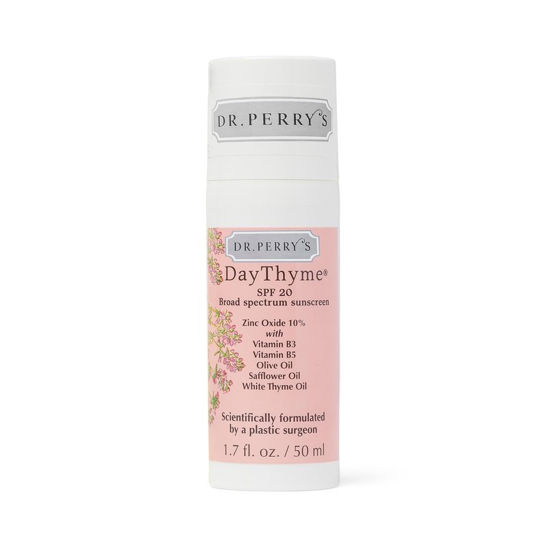 Dr. Perry's DayThyme SPF 20 Daily Broad Spectrum Sunscreen with Zinc Oxide and Vitamins B3, B5