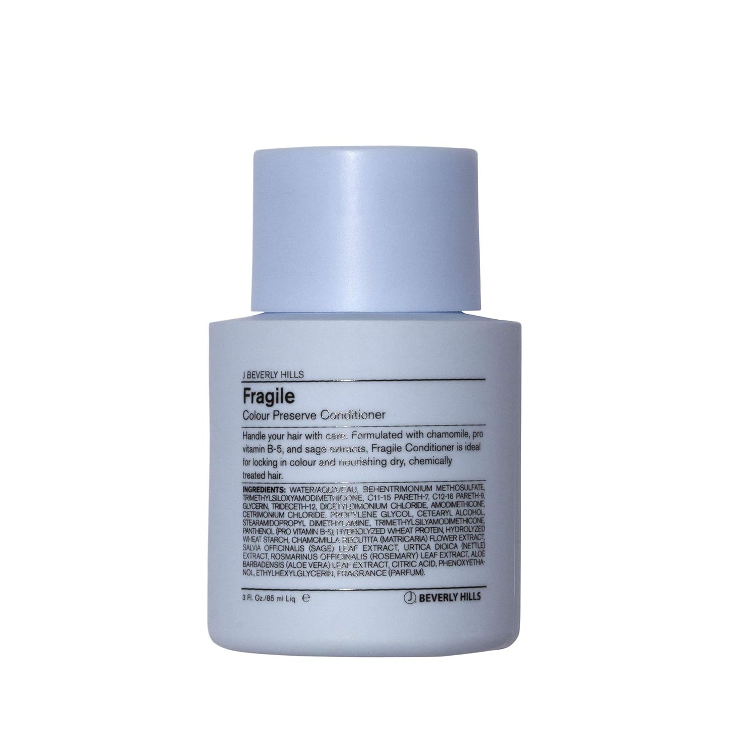 J Beverly Hills Blue Fragile Colour Preserve Conditioner with Chamomile for Split Ends, (3 Oz, 12 Oz, 32 Oz)