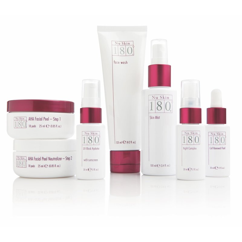 Nu Skin 180 Facial Peel & Neutralizer - Lactic Acid and Avena Sativa Extract Face Peel | Accelerate Skin Cell Turnover, Reduce Wrinkles | Skin Care Facial Peel, Soothing Skin Neutralizer