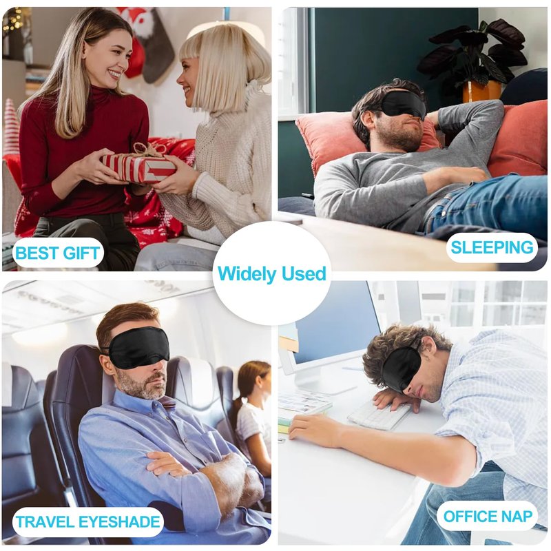 Dyrfolm 30 Pcs Blindfold Eye Cover Sleep Mask,Soft Eye Mask,Sleep Mask with Nose Pad and Elastic Strap,Blindfold Sleeping Masks for Travel Sleep Games Party(Black)