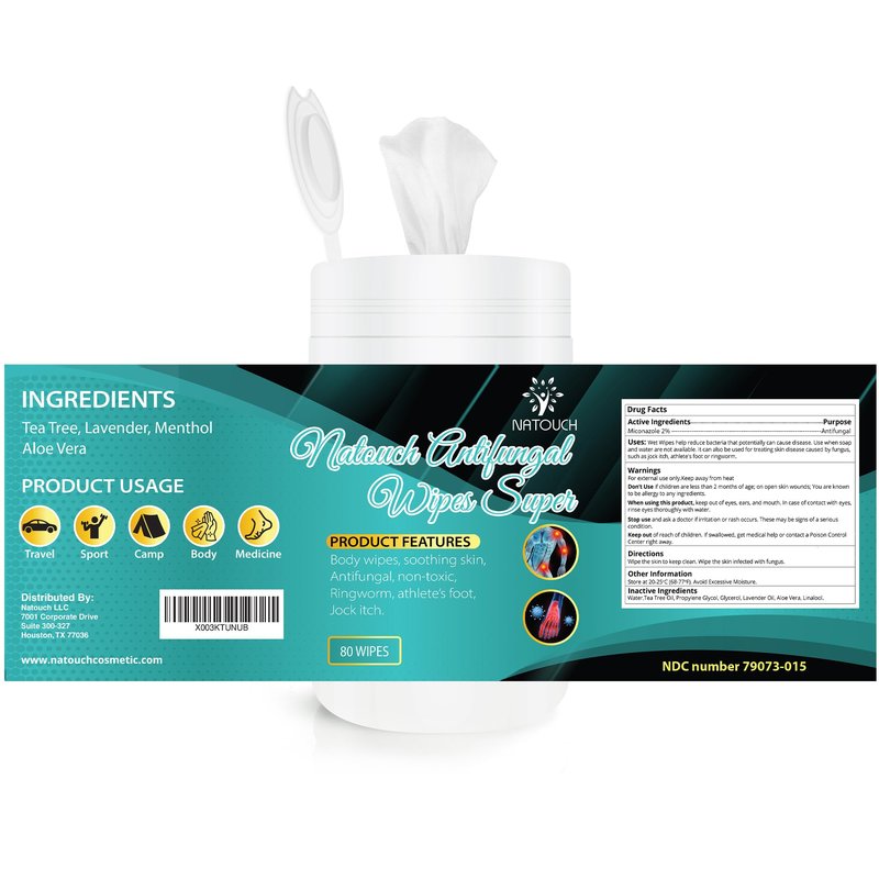 Natouch Body Wipes, Non-Toxic, Alcohol-Free Natural Wipes, Conditioning Skin Camp Wipes Help Athletes Foot, Jock Itch, Ringworm. Rinse Free Gym Wipes for Wrestling, Martial Arts