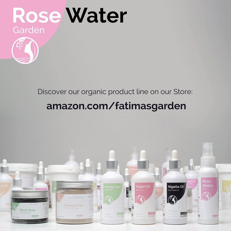 Fatima's Garden Rose Water Toner - Organic Hydrating Toner, 100ml