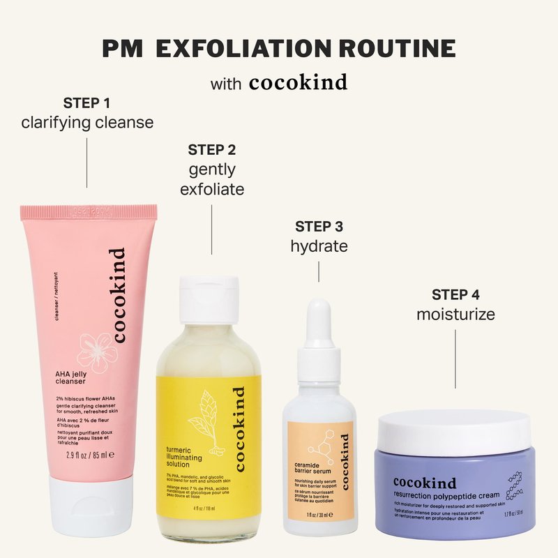 Cocokind AHA Jelly Cleanser, Gentle Face Wash and AHA BHA Cleanser with Hyaluronic Acid, Exfoliating Face Wash for Oily Skin