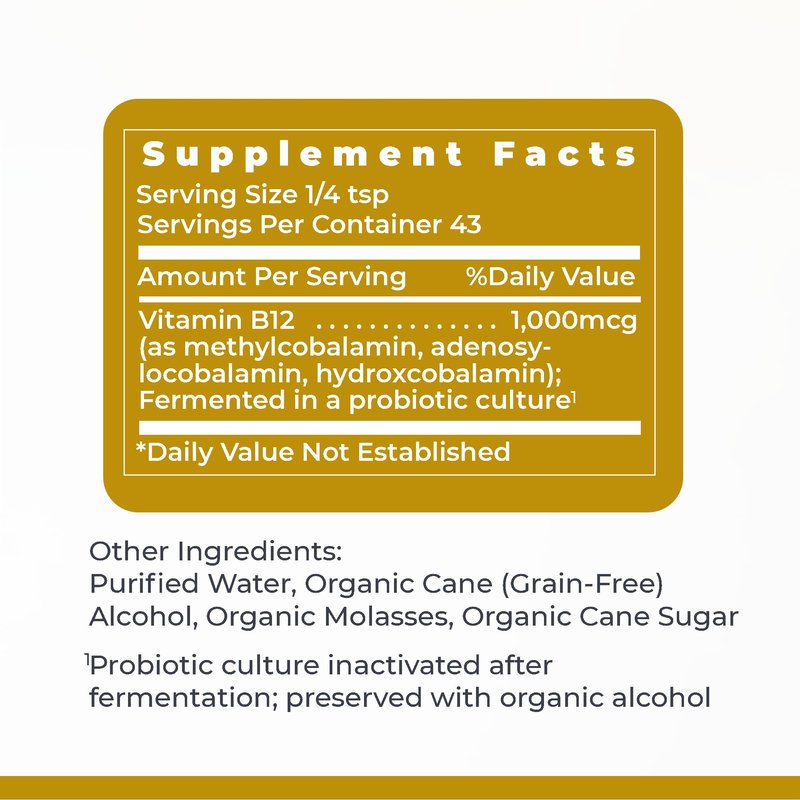 Premier Research Labs B12-ND - Vitamin B12 Liquid, B12 Vitamins, B12 Drops, B-12 Tincture with Methylcobalamin, Adenosylocobalamin, Hydroxcobalamin, 1000 mcg B12 Per Serving - 2 Fl Oz