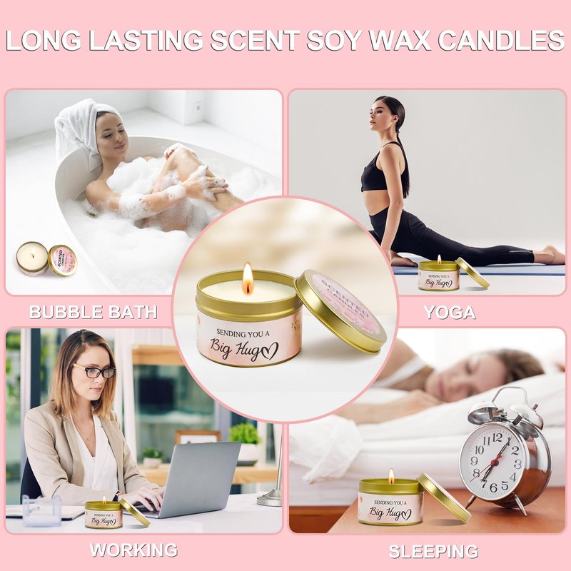Juesly Birthday Gifts for Women Christmas Day Gifts, Unique Self Care Package Get Well Soon Basket Rose Relaxing Spa Kit with Flannel Blanket Tumbler, Happy Christmas Box for Friend Mom Sister Wife