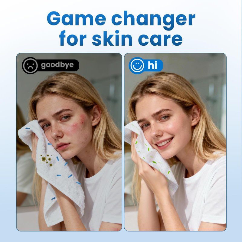 Borje Face Towels XL, Thick Disposable Face Towel 10" x 12", 300 Count (6 Packs of 50), 100% USDA Biobased Facial Towelettes, Ultra Soft Makeup Remover Dry Wipes for Women Cleansing