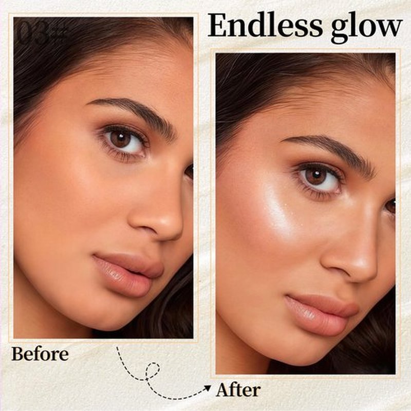 DAGEDA Liquid Highlighter Makeup,Long Lasting Cream Highlighter,Easy Twist Application,Liquid Luminizer with Natural Glow Shimmer Finish,Sparkling Illuminator Makeup for Women(Moonlight)