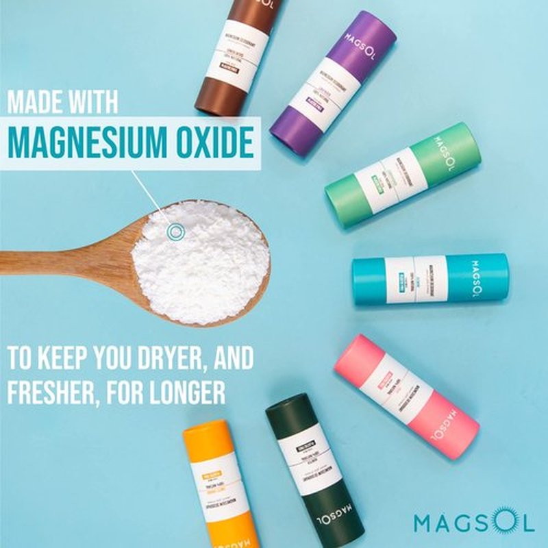 MAGSOL Aluminum Free Deodorant for Men - Natural Deodorant for Women with 4 Total Ingredients, No Baking Soda (Sandalwood)