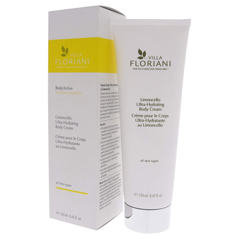 Villa Floriani Ultra Hydrating Body Cream - Limoncello Women Body Cream 8.45 oz, White, (I0106602)