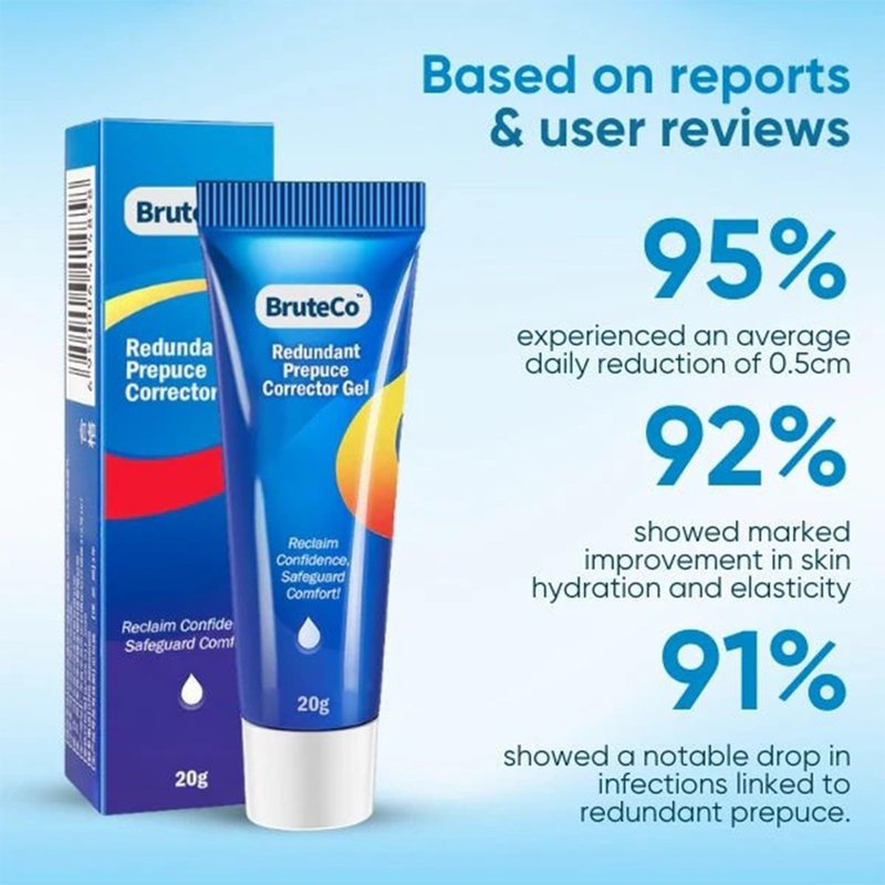 Biancat BruteCo Redundant Prepuce Corrector Gel, Professional Redundant Prepuce Corrector Gel (4 Pack)