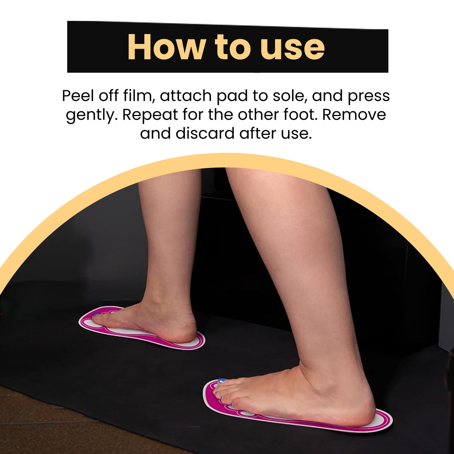 25Pairs(50Feets) Disposable Stick Spray Tanning Feet Pads Perfect for preventing spray tan solution,Deluxe & Hygienic Spray Tan Feet Pads-Ideal for Salons and Spas or Home,Easy to Apply