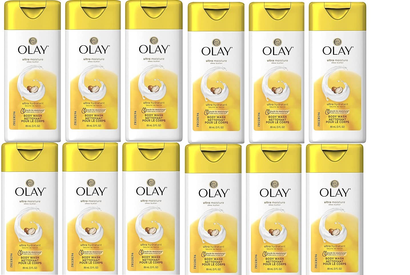 Olay Body Wash Ultra Moisture 3 Ounce (12 Pack)