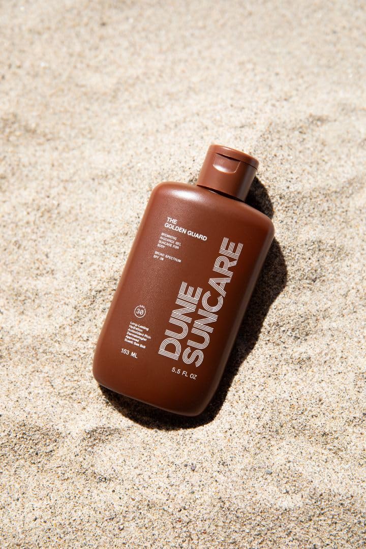 DUNE Golden Guard Tinted Body Sunscreen SPF 30, Golden Glow, 5.5 Oz