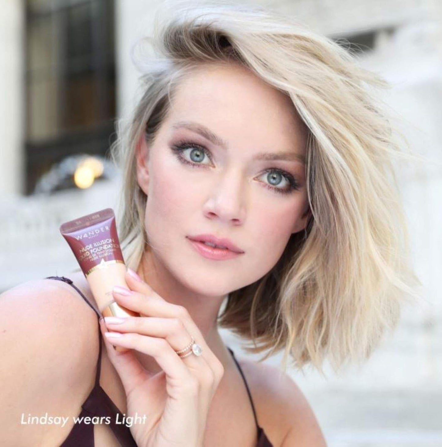 Wander Beauty Liquid Foundation - Fair Light, 20-Inch Tube, Medium to Full Coverage, Vitamin-Rich Formula
