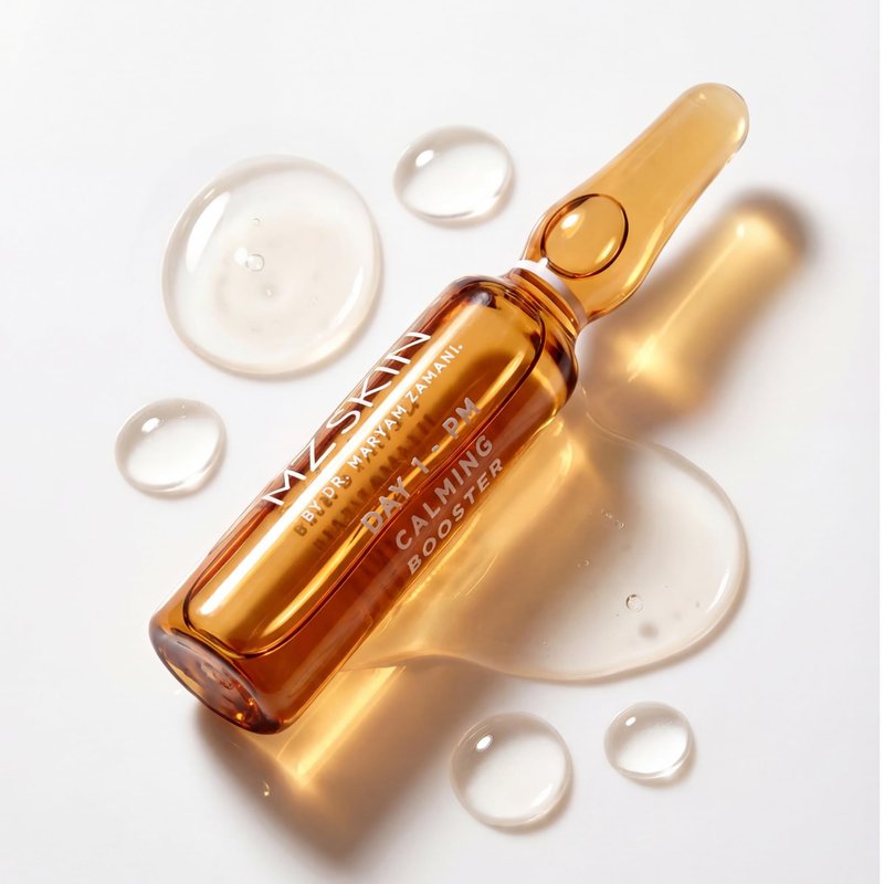 MZ SKIN Glow Boost Ampoules .06 fl oz x 10 | 5-Day Brightening Treatment with Vitamin C, Glycolic & Lactic Acid | Enhances Radiance for Dull, Uneven Skin
