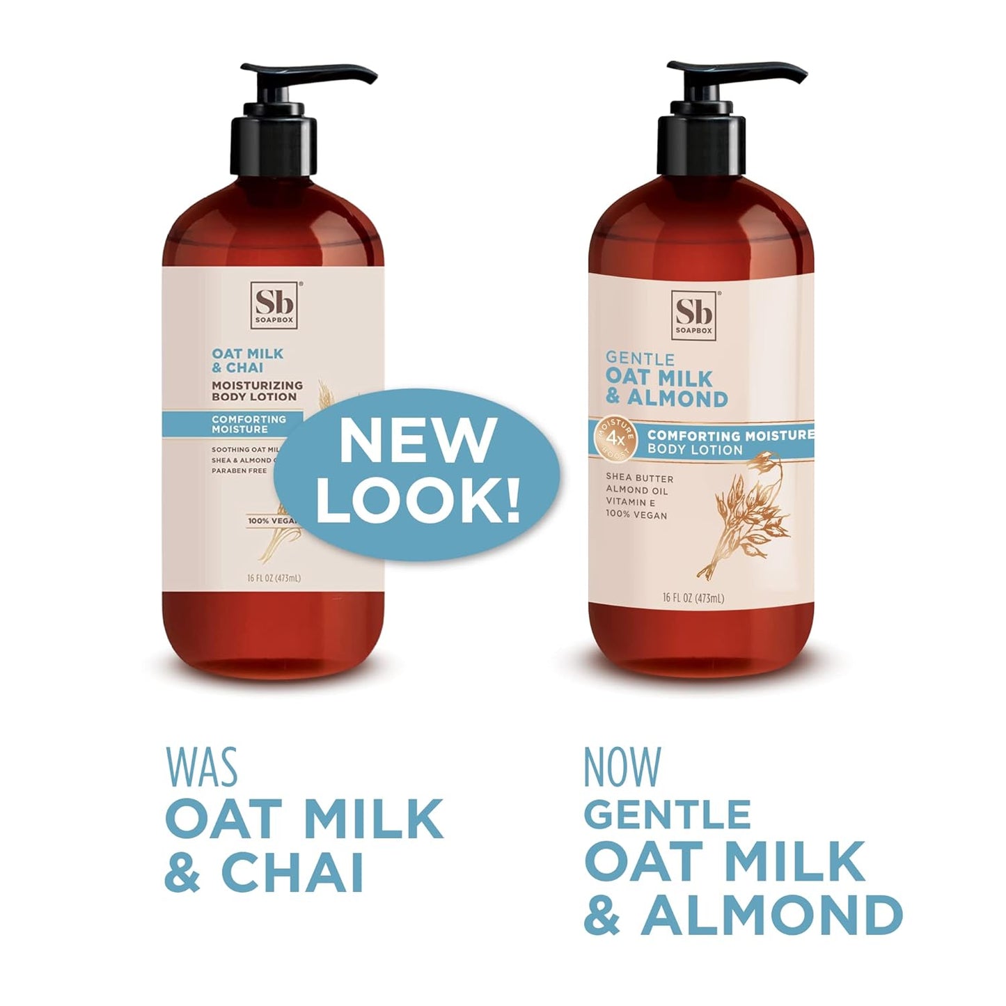 Soapbox Moisturizing Body Lotion, Coconut Milk & Sandalwood with Aloe and Shea Butter, Pack of 3 Hand Lotion Bottles, Vegan Skin Care Products, Moisturizer for Dry Skin, 3 Pack, 16oz Each