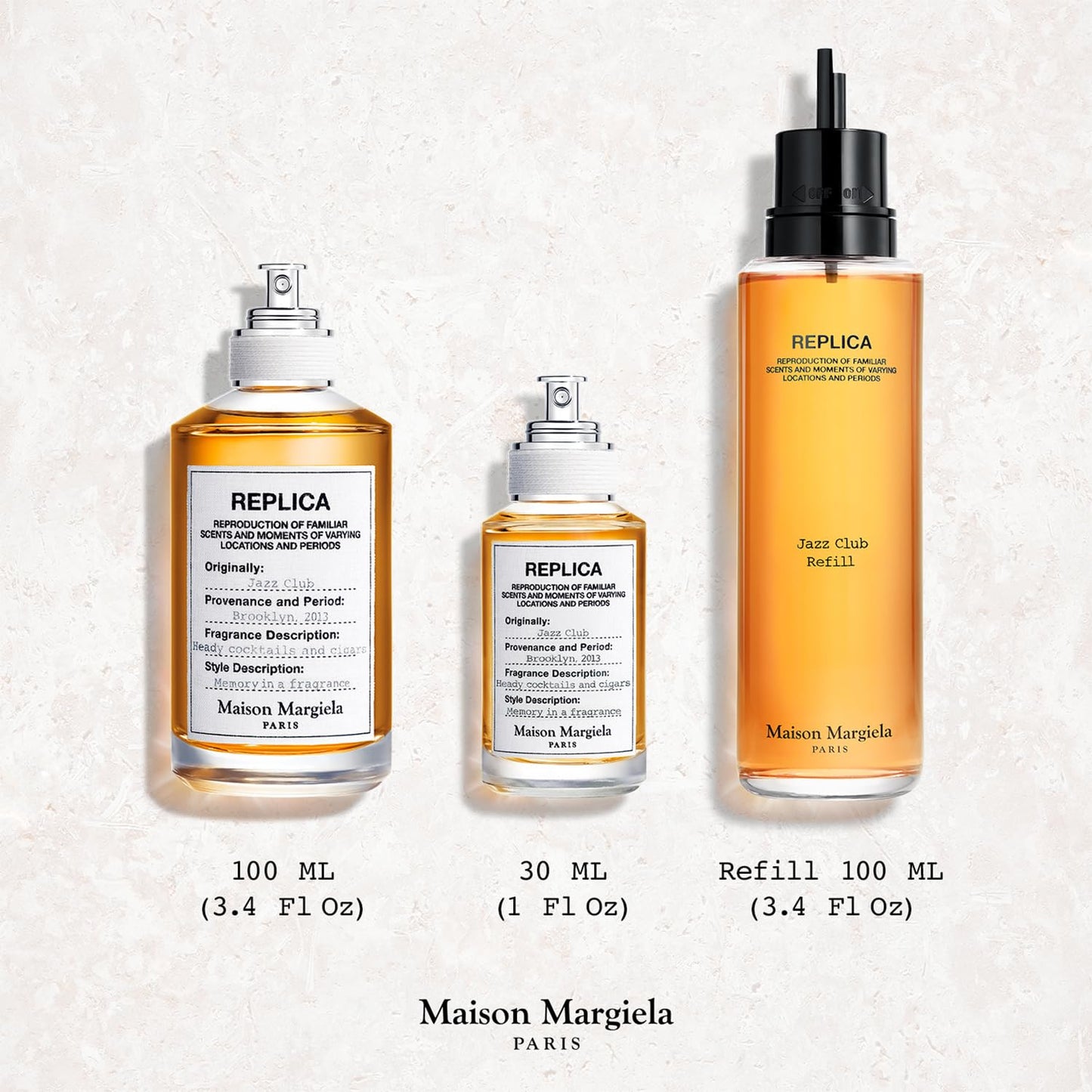 Maison Margiela REPLICA Jazz Club Eau de Toilette for Men - .34 oz. Travel Spray