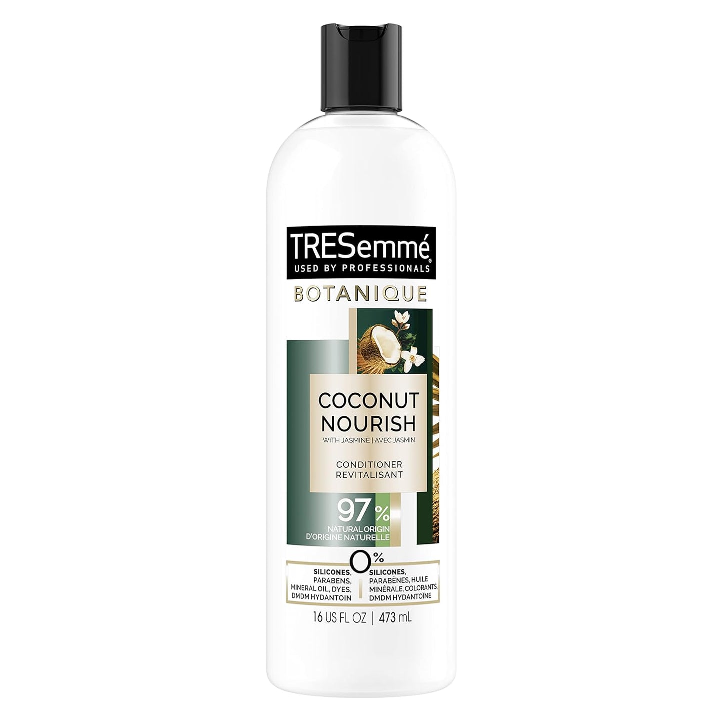 TRESemmé Botanique Conditioner for Dry Hair And Damaged Hair Botanique Coconut Nourish 92% Natural Derived Ingredients with Professional Performance 16 fl oz