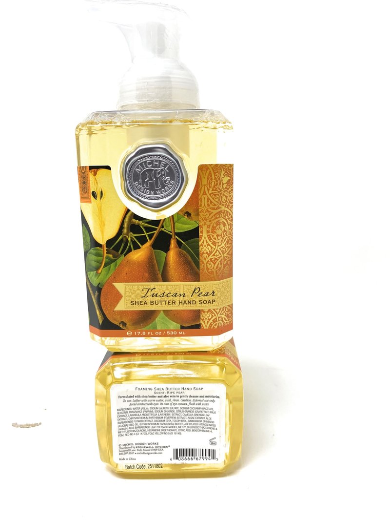 Michel Design Works Tuscan Pear Foaming Soap, 17.8-Ounce