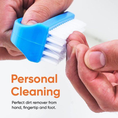 Nail Brush for Cleaning Fingernails, Nail Scrubber Brush, Toe Foot Hands Fingernail Brush Cleaner- Small Scrub Brush- All-Purpose Stiff Cleaning Brush for Home, Kitchen, Work, 9 pack - Superio