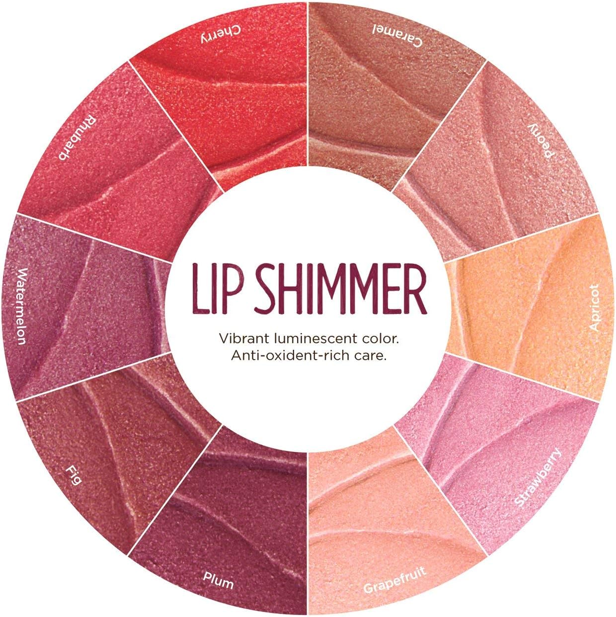 Burt's Bees Lip Shimmer, 100% Natural Moisturizing, with Peppermint Oil, Guava, 0.09 Oz - 6 Pack