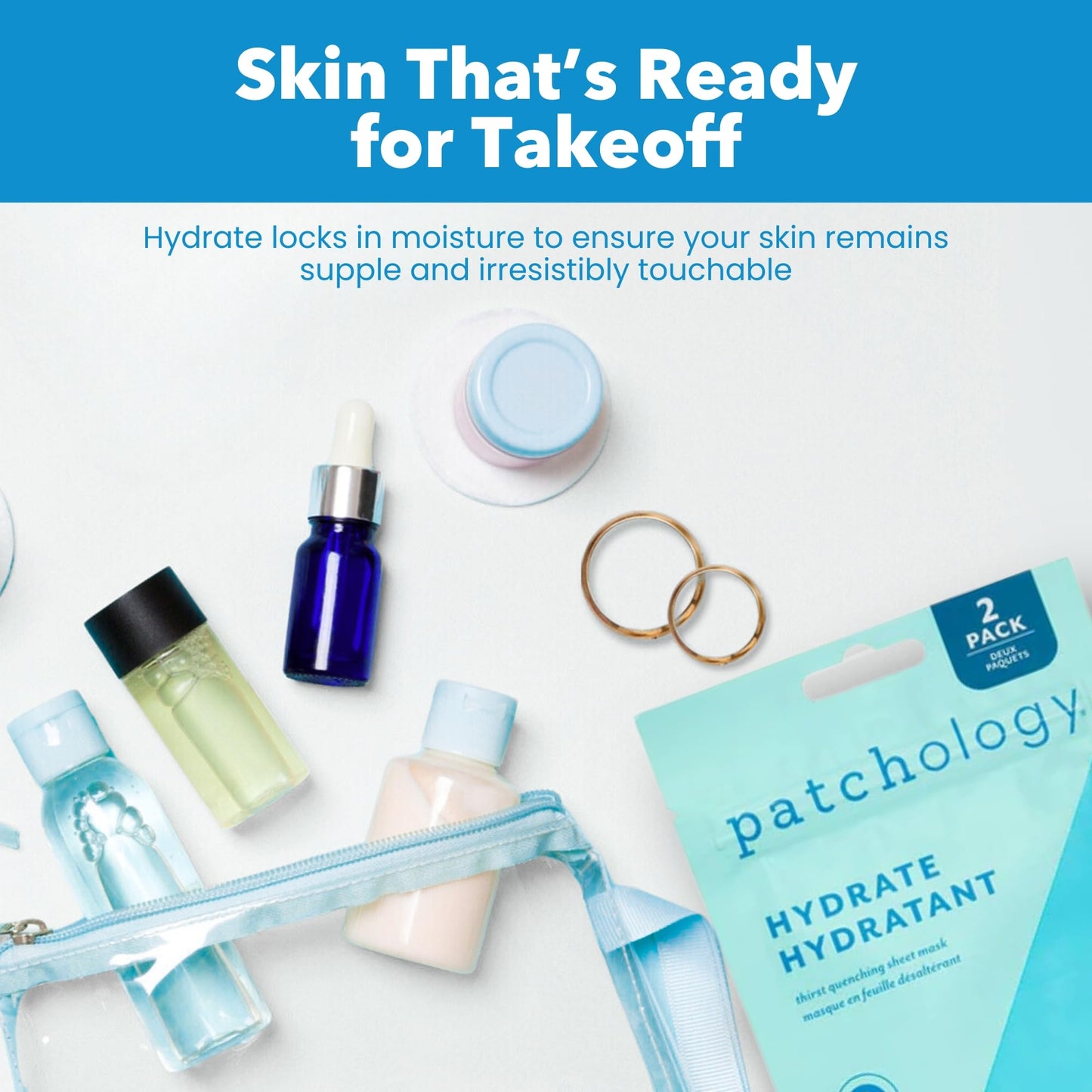 Patchology Hydrate FlashMasque Sheet Mask with Hyaluronic Acid | 2pk
