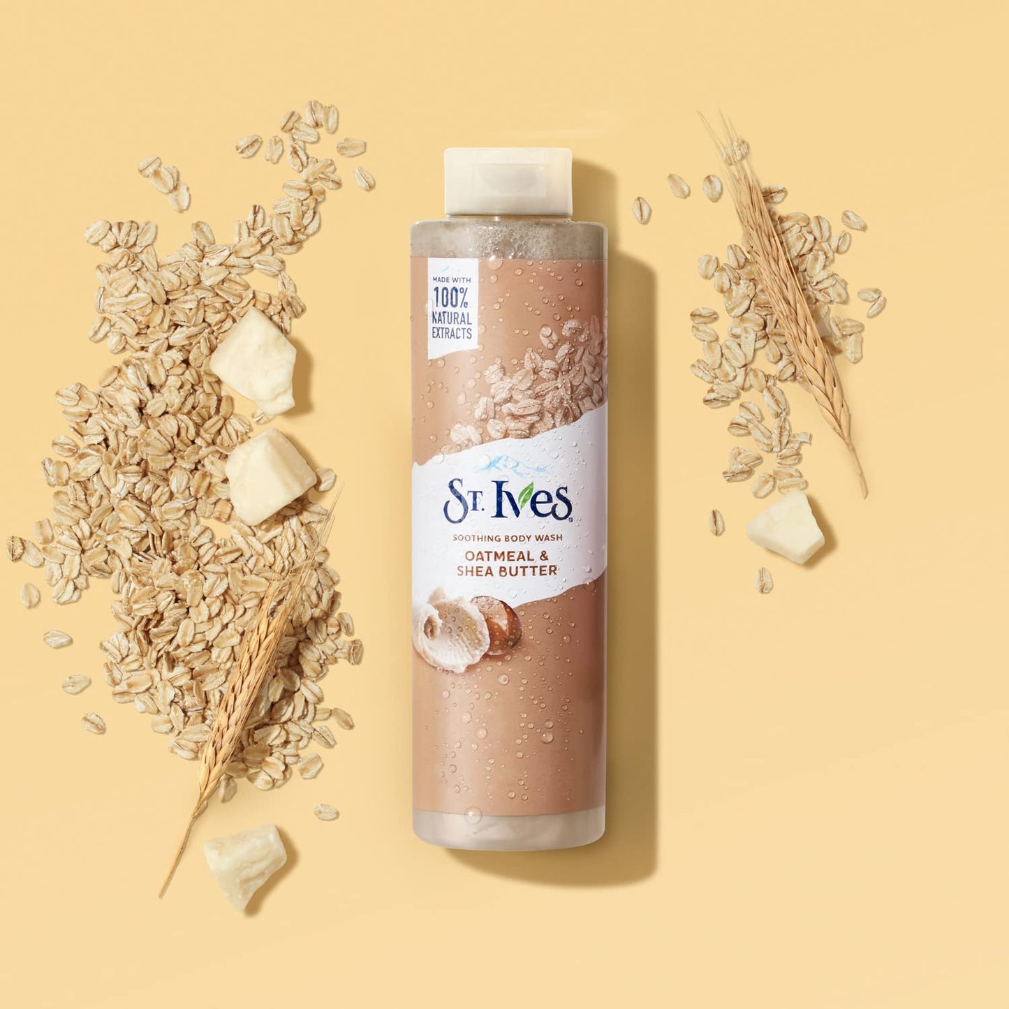 St. Ives Oatmeal and Shea Butter Moisturizing Body Wash 13.50 oz (Pack of 3)