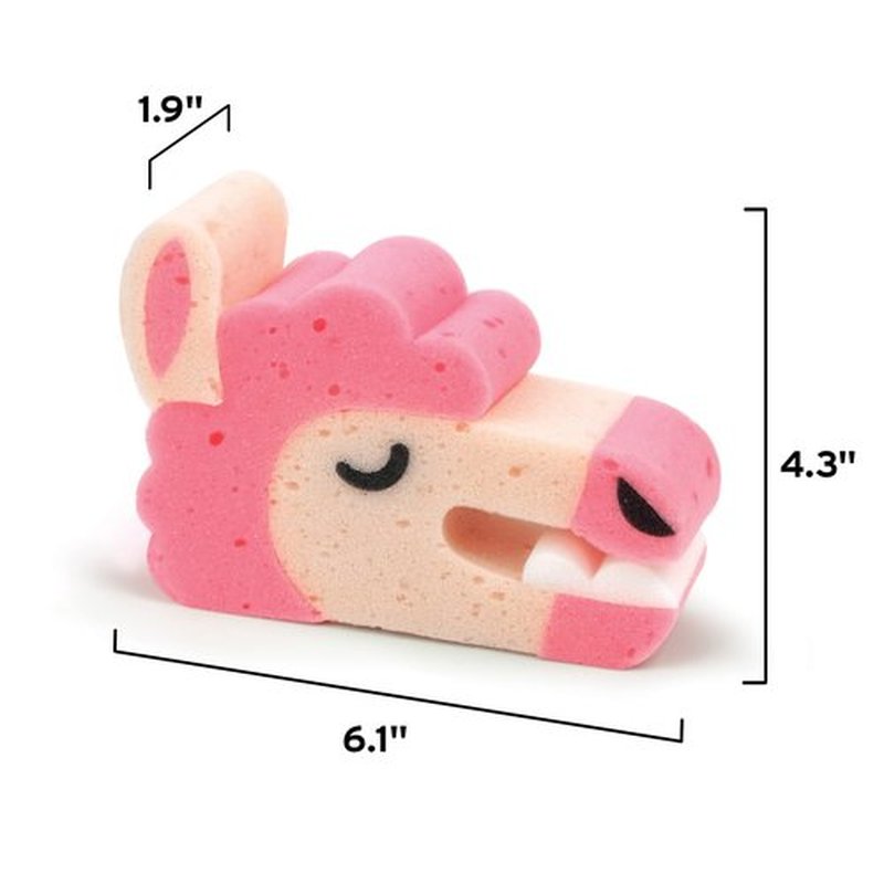 Genuine Fred Bath Biters, Children's Bath Sponge, Llama