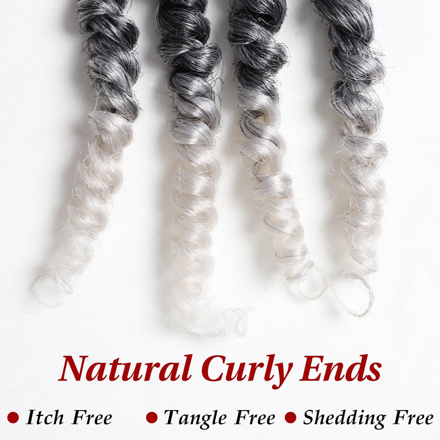 VIOLET Passion Twist Crochet Hair 6 Inch 9 Packs Passion Twist Hair Pre-twisted Crochet Hair for Black Women(TGray, 6 Inch, 9 Packs)