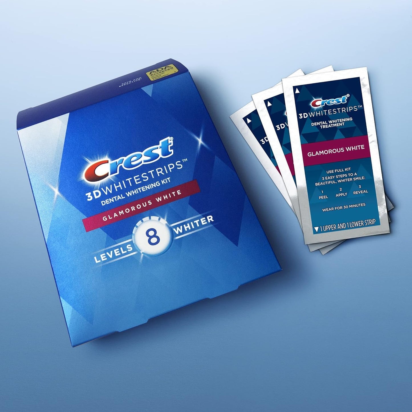 Crest 3D White Glamorous White Whitestrips - 28 Strips (Packaging May Vary)