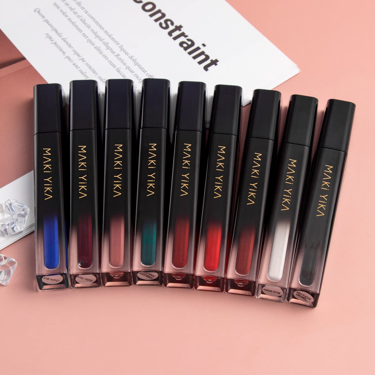 MAKI YIKA Dark Purple Lipstick for Women Color Stay Long Lasting Lipsticks, No Smudge Matte Liquid Lipstick Transferproof Cruelty-Free Lip Color, GOTHIC PLUM