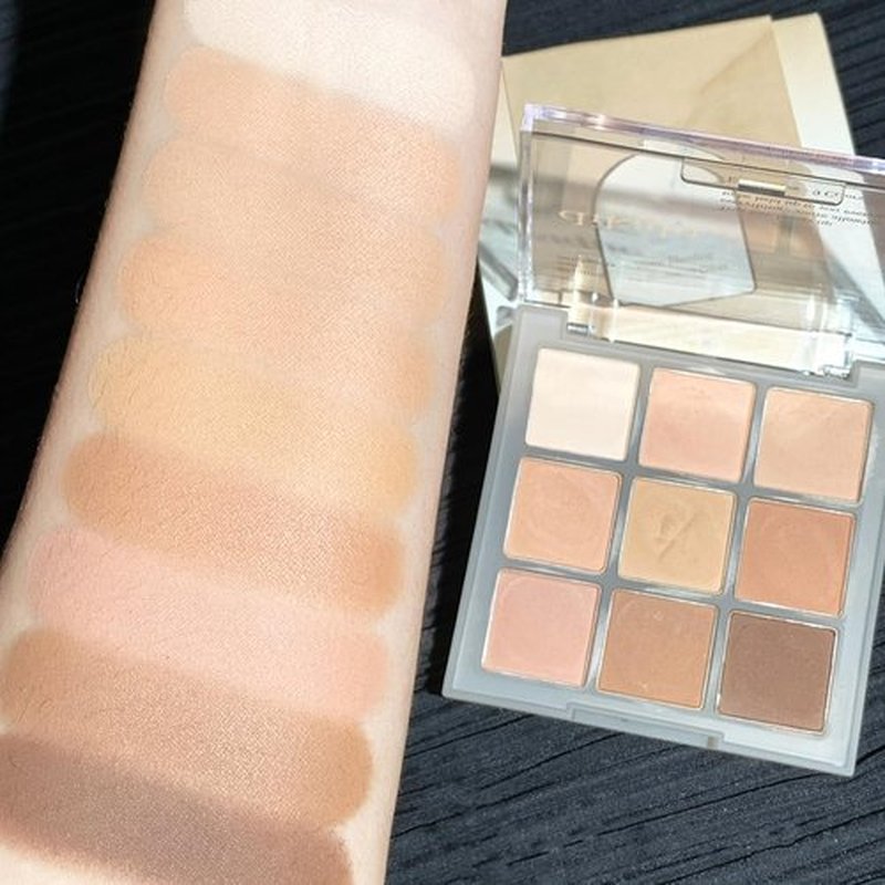 GHFCZOO Blooming Your Own Beauty Eyeshadow Palette, 9 Shades, Glitter and Matte Finishes (07#)