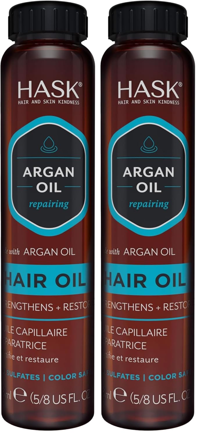 Hask Argan Oil Repairing Shine Hair Oil 5/8 oz (Pack of 12)