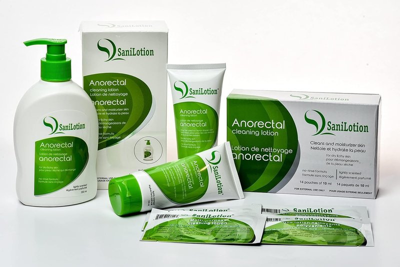 Sanilotion Hygienic Cleansing Lotion, Cleans, Moisturizes, and Hydrates Anorectal Area, 14 count - 10ml each