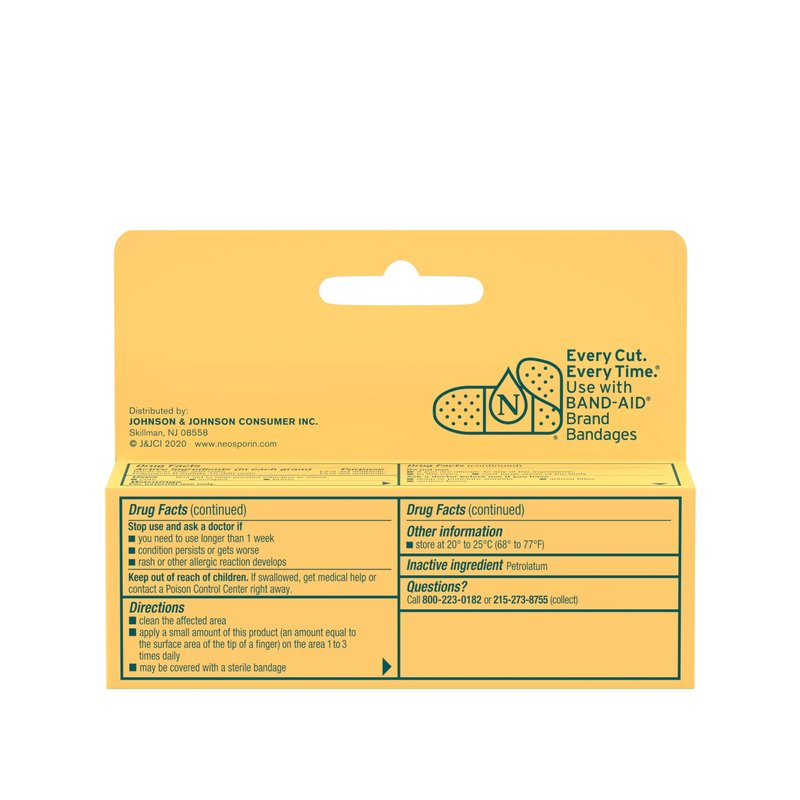 Neosporin Simply Formula 3-Ingredient First Aid Antibiotic Ointment and Wound Care Treatment with Bacitracin Zinc and Polymyxin B Sulfate, Preservative-, Paraben- and Neomycin-Free, 0.5 oz