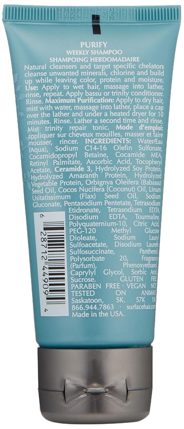 Surface Hair - Purify Clarifying Cleansing Shampoo - Clarify, Deep Cleanse, Sulfate Free