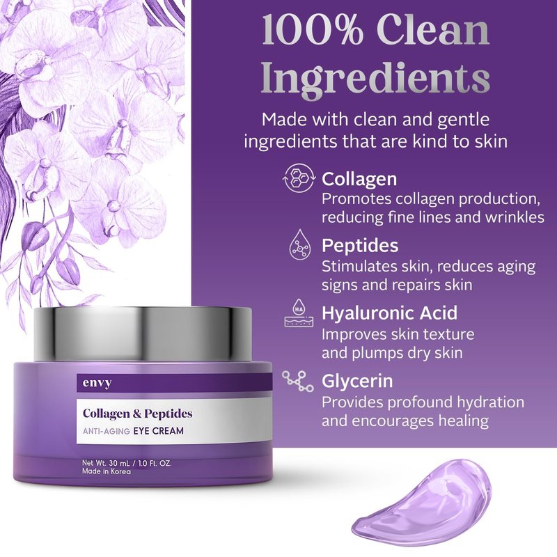 Envy Eye Cream Duo Pack Vitamin C & Vitamin E 1.00 fl oz. Collagen & Peptides 1.00 fl oz.