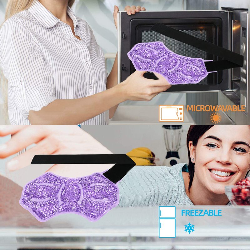 Ankle/Sport Foot Ice Therapy Wrap,Hot Cold Ice Gel Pack with Adjustable Brace for Sprained Ankles, Plantar Fasciitis, Achilles,tendonitis, and Swelling Feet,Microwaveable, Freezable and Reusable