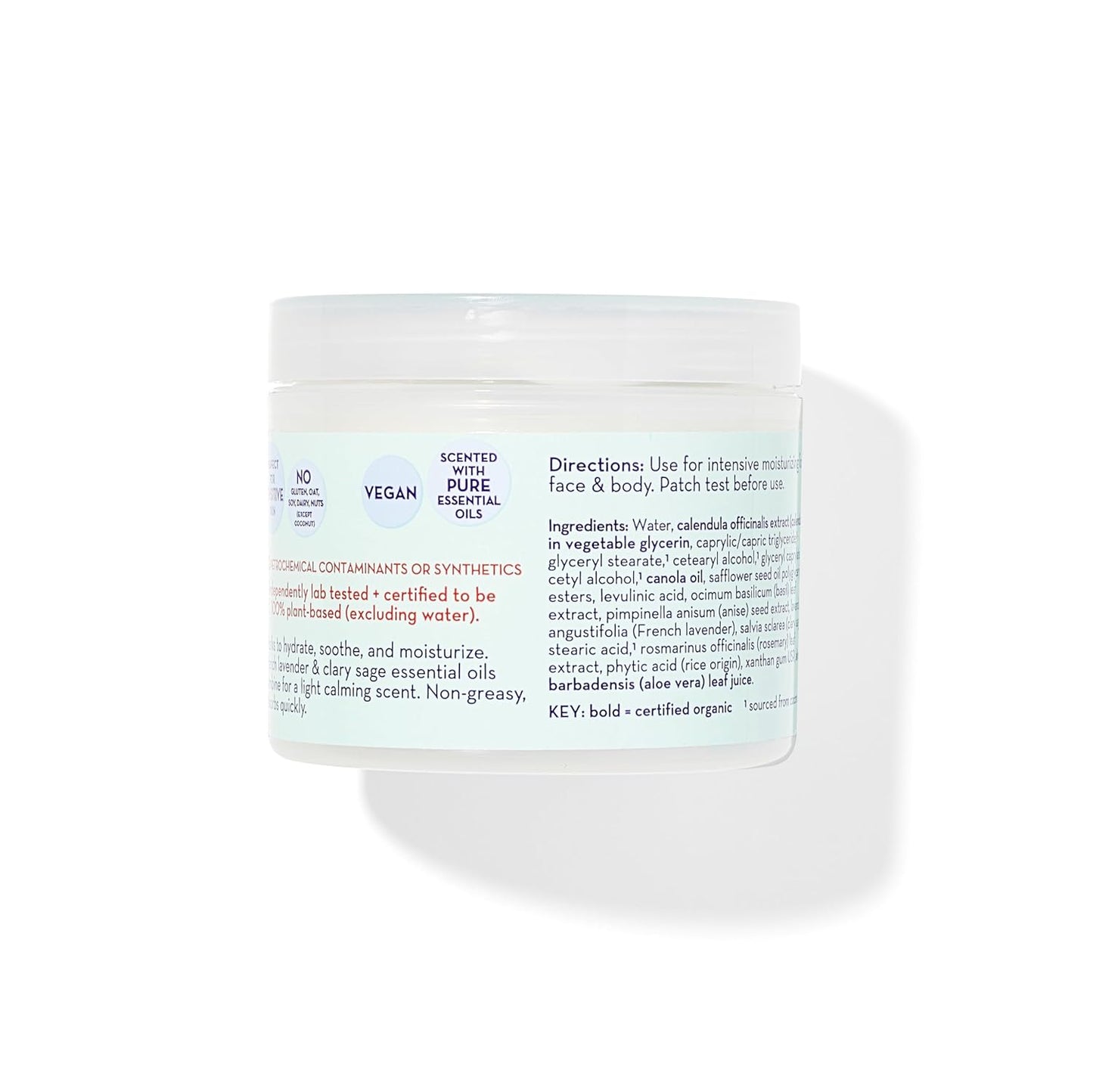 California Baby Calming Cream - 100% Plant-Based Lavender Moisturizer for Dry Skin, Hypoallergenic, 113g
