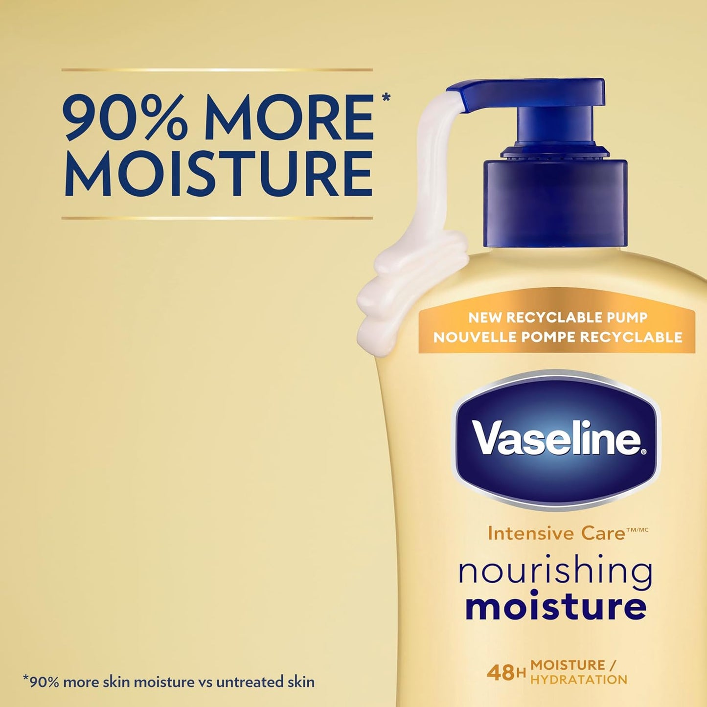 Vaseline Nourishing Moisture Body Lotion Hand & Body Lotion Pack of 12 for Dry Skin made with Ultra-Hydrating Lipids & Pure Oat Extract 3.4 oz