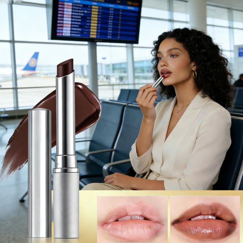 Honey Lipstick Tinted Lip Balm, Hydrating Moisturizing Lip Care Stick with Cherry Tint, Deep Sheer Glossy Finish Hydrating Lipgloss for Natural Everyday Makeup (2PCS Black)